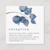 ミニ青アート葉披露宴詳細 エンクロージャーカード (正面)