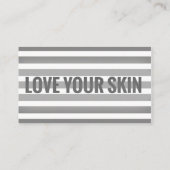 ミニ顔の説明書-あなたの皮を愛して下さい 名刺 (裏面)