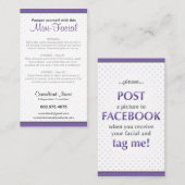 ミニ顔の説明書 名刺 (正面/裏面)