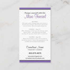 ミニ顔の説明書 名刺