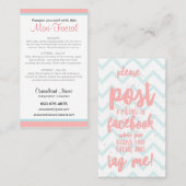 ミニ顔の説明書 名刺 (正面/裏面)