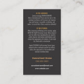 ミニ顔の説明書-白熱 名刺 (裏面)