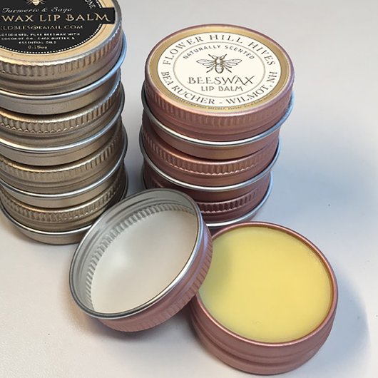 ミニ養蜂蜜ビーリップバームまたはキャンドルラベル ラウンドシール