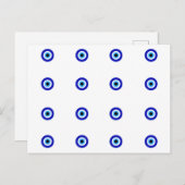 ミニ ナザール 邪悪な目からの保護 ポストカード (正面/裏面)