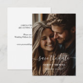 ミニ フォト フラット セーブ・ザ・デート カード (正面/裏面)