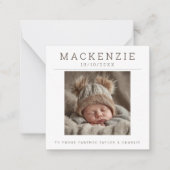 ミニ フォト 新生児 フォト パーソナライズ 両面 ノートカード (正面)