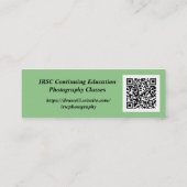 ミニ、3.0インチx 1.0インチmini名刺 スキニー名刺 (裏面)