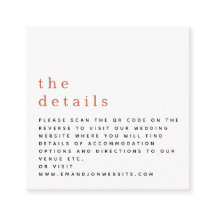 ミニQRコードテラコッタ結婚の詳細