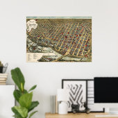 ミネアポリスのバードセーエの地図 – 1891 （スミス） BigMapBlo ポスター (ホームオフィス)