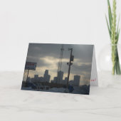 「ミネアポリスの冬の午後」クリスマスカード カード (正面)