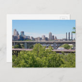 ミネアポリススカイラインとブリッジ ポストカード (正面/裏面)