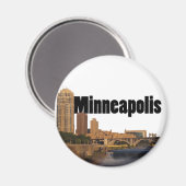 ミネアポリススカイラインとミネアポリススカイライン マグネット (正面/裏面)