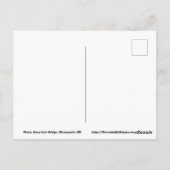 ミネアポリスストーンアーチブリッジポストカード ポストカード (裏面)