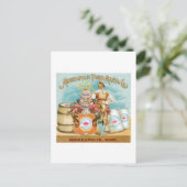 ミネアポリスフラワーヴィンテージフードアンドアート ポストカード (スタンド正面)