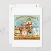 ミネアポリスフラワーヴィンテージフードアンドアート ポストカード (正面/裏面)