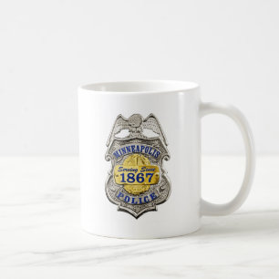 ミネアポリスミネソタの警察は記章を付けます コーヒーマグカップ