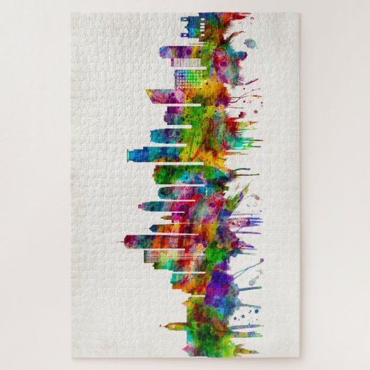 ミネアポリスミネソタスカイライン ジグソーパズル (縦)