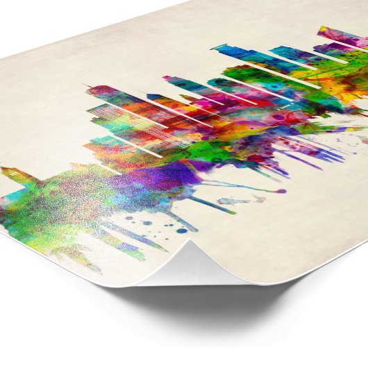 ミネアポリスミネソタスカイライン フォトプリント (角)