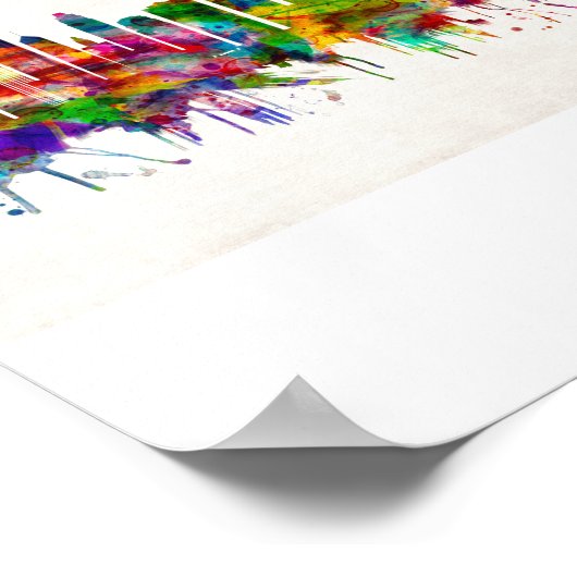 ミネアポリスミネソタスカイライン ポスター (角)