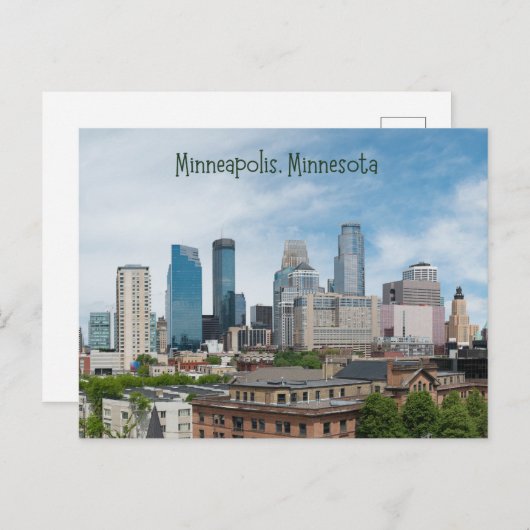ミネアポリスミネソタポストカードシティトラベル ポストカード (正面/裏面)