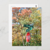 ミネアポリスミネソタリンデンヒルズ紅葉 ポストカード (正面/裏面)