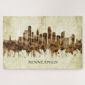 ミネアポリスミネソタ都市景観 ジグソーパズル (横)