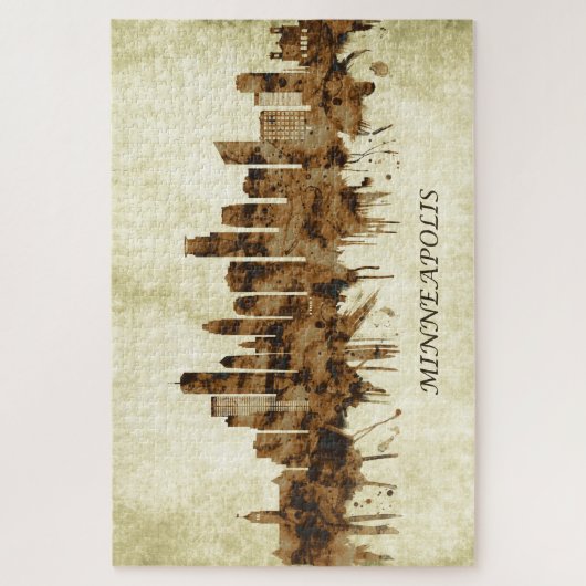 ミネアポリスミネソタ都市景観 ジグソーパズル (縦)