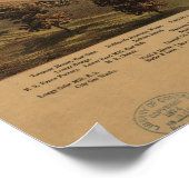 ミネアポリスミネソタ1874アンティークパノラママップ ポスター (角)