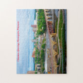 ミネアポリスミネソタ。クリスマスグリーティング ジグソーパズル (縦)