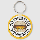 ミネアポリスミネソタMNジューシールーシーチーズバーガー キーホルダー (裏面)