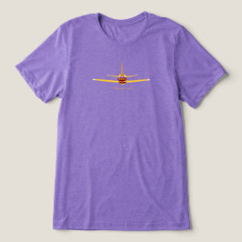 ミネアポリスミネソタMN飛行機ロゴ トライブレンドTシャツ