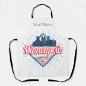ミネアポリスミネソタUSAスカイライン統一された州 エプロン (正面)