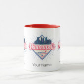 ミネアポリスミネソタUSAスカイライン統一された州 マグカップ (中央)