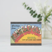 ミネアポリスヴィンテージ ポストカード (スタンド正面)