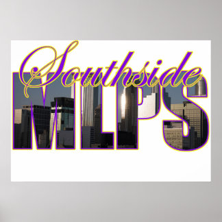 ミネアポリス南側スカイラインポスター ポスター
