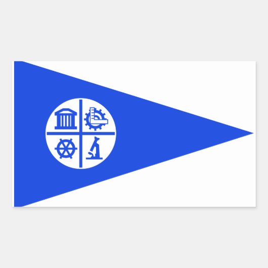 ミネアポリス国旗 長方形シール (正面)