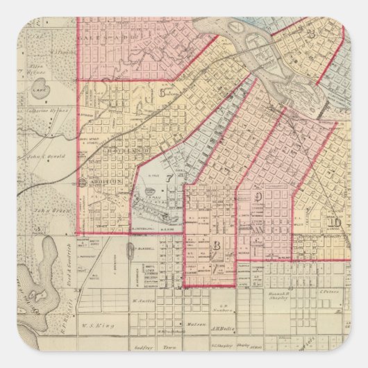 ミネアポリス市及び周辺の計画 スクエアシール (正面)
