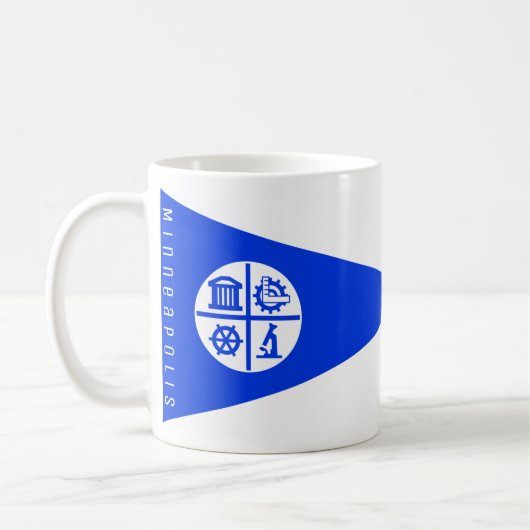 ミネアポリス市旗 コーヒーマグカップ (左)