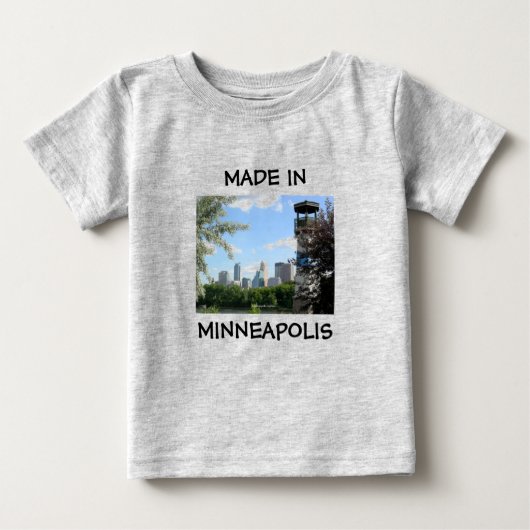 ミネアポリス製のベビーシャツ ベビーTシャツ (正面)