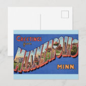 ミネアポリス　グリーティング　ポストカード ポストカード (正面/裏面)