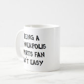 ミネアポリス スポーツファンです コーヒーマグカップ (正面左)