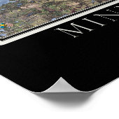 ミネアポリス – セントポールミネソタ衛星ポスター ポスター (角)