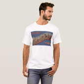 ミネアポリス、ミネソタ-大きい手紙場面 Tシャツ (正面フル)