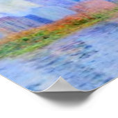 ミネアポリス，湖の市，モネスカイラインウッドアート ポスター (角)