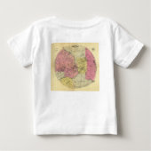 ミネアポリス- 1881地図のまわりの25マイル ベビーTシャツ (裏面)