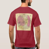 ミネアポリス- 1881地図のまわりの25マイル Tシャツ (裏面)