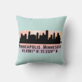 ミネアポリスMNシティスカイライン クッション (裏面)