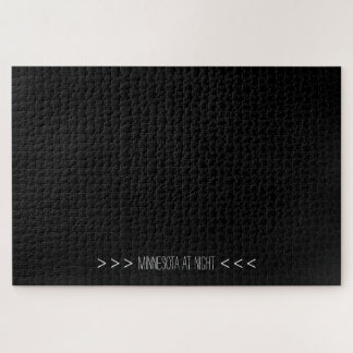 ミネソタおもしろいアットナイトハードブラックパズル ジグソーパズル