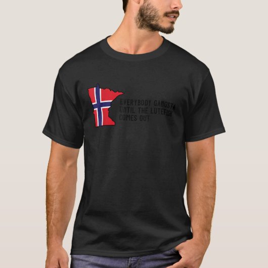 ミネソタおもしろいノルウェー国旗Everybodyギャングtil Tシャツ (正面)