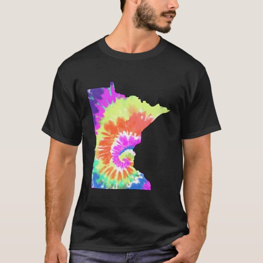 ミネソタおもしろい絞り染め Tシャツ (正面)
